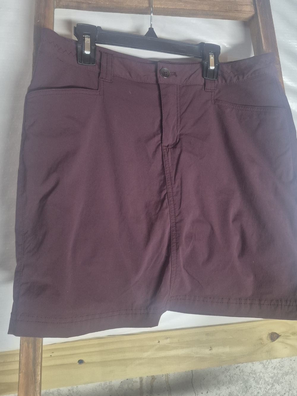 Eddie Bauer Women's Stretch Skort in Deep Burgundy
